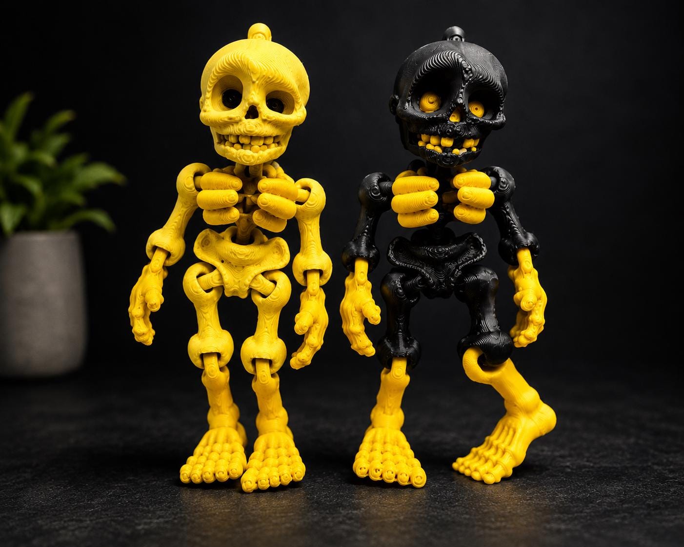 Flexi Skeleton Keychain | 3D Printed
