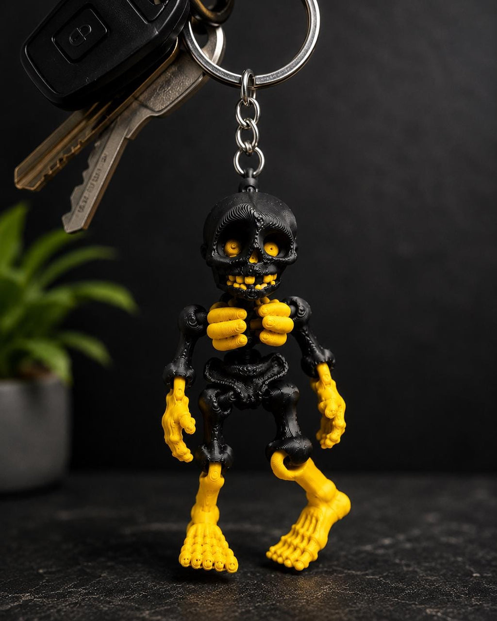 Flexi Skeleton Keychain | 3D Printed