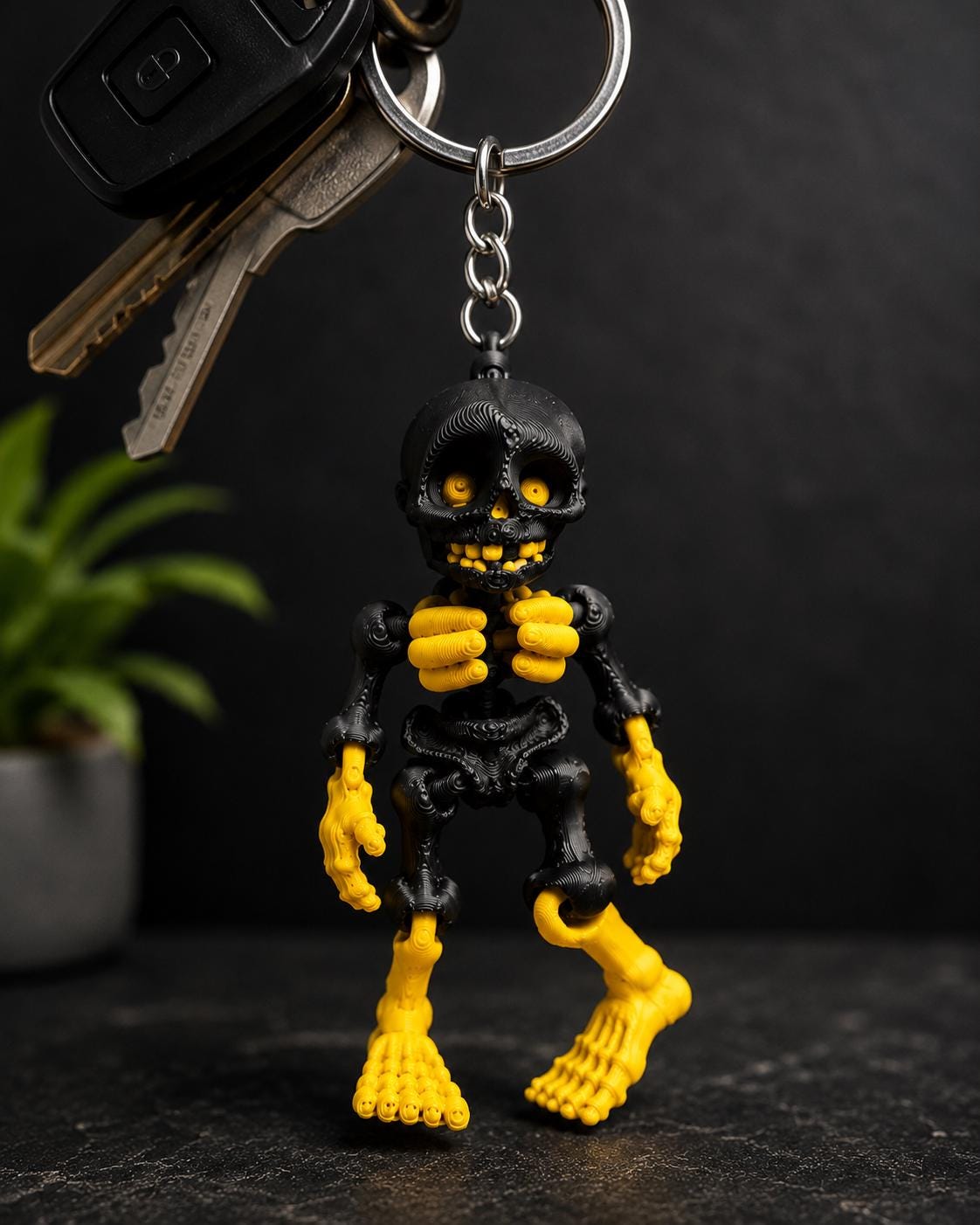 Flexi Skeleton Keychain | 3D Printed