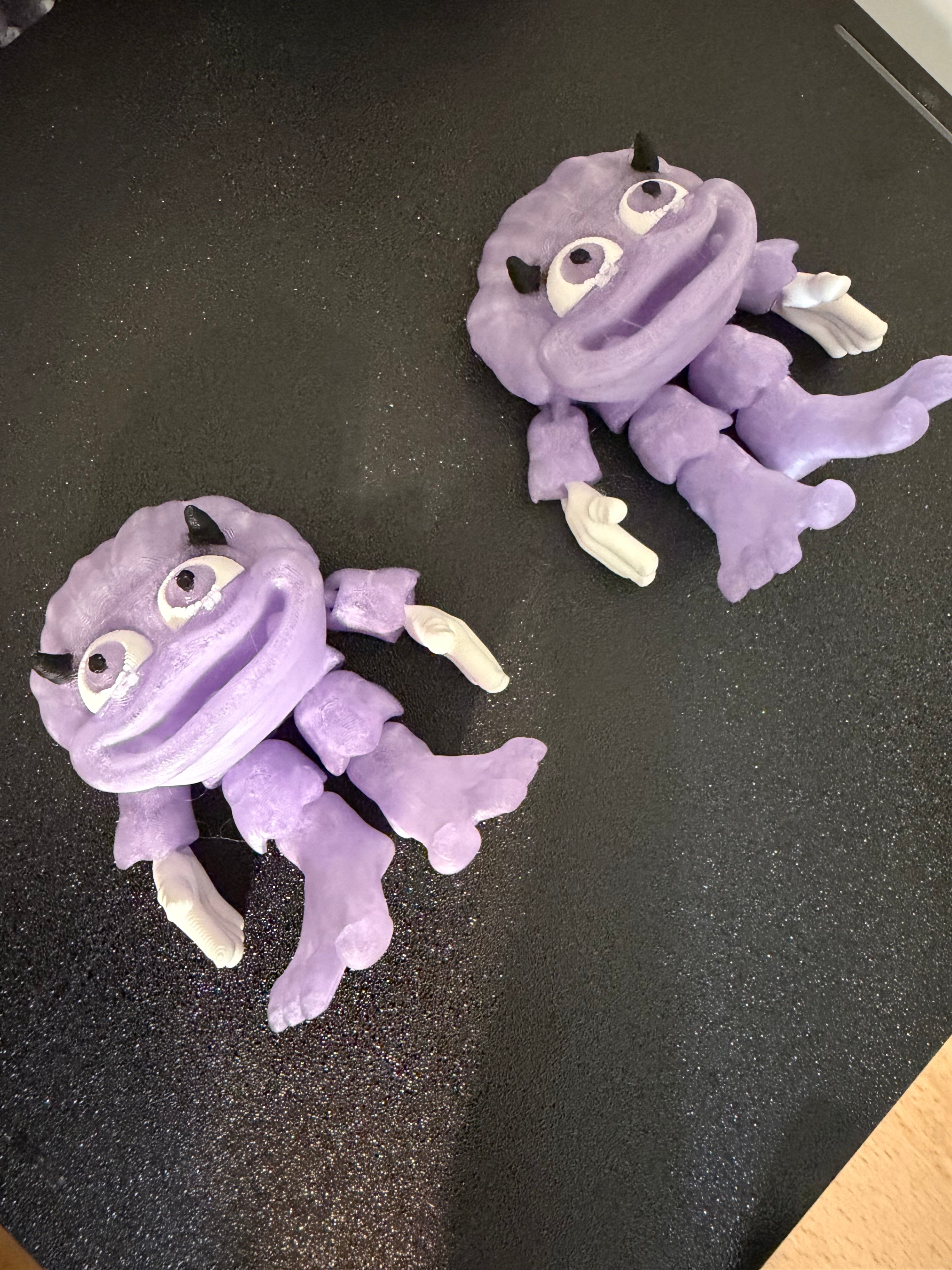 Flexi Yeti Toy – Articulated Ice Blue Monster Desk Buddy (3D Printed)