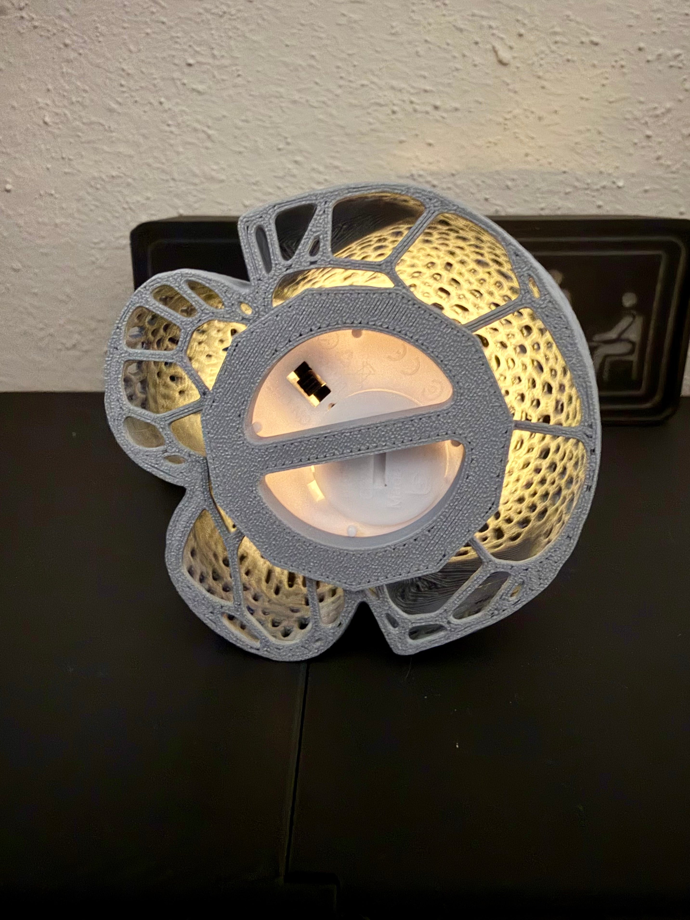 Voronoi Elephant Ambient Lamp | 3D Printed Ambient Décor