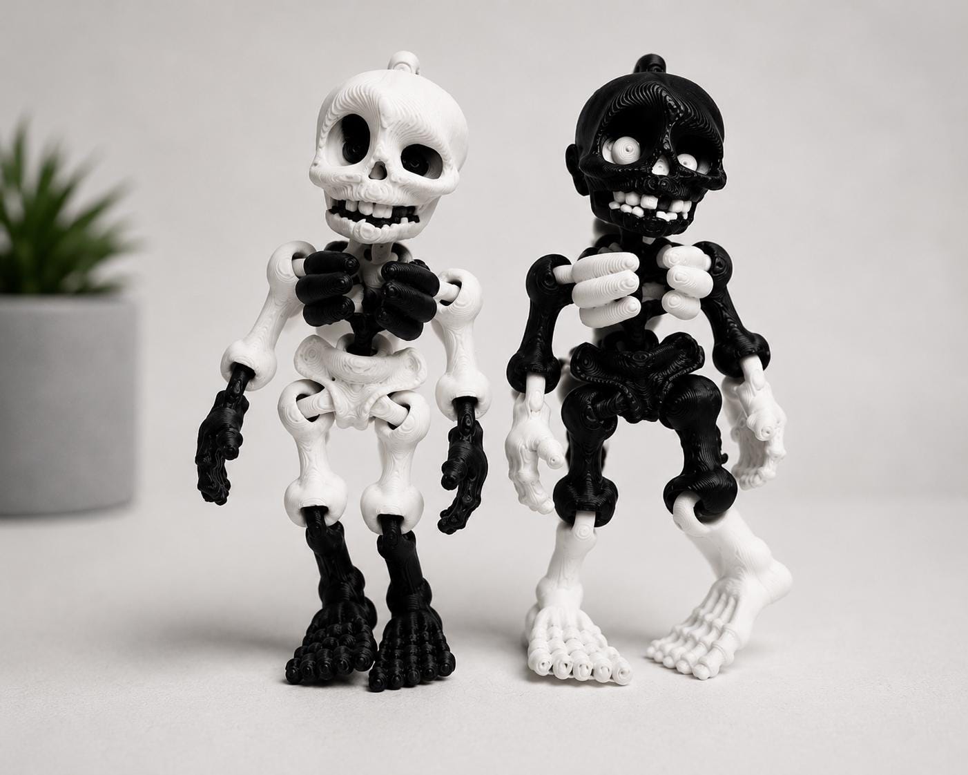 Flexi Skeleton Keychain | 3D Printed