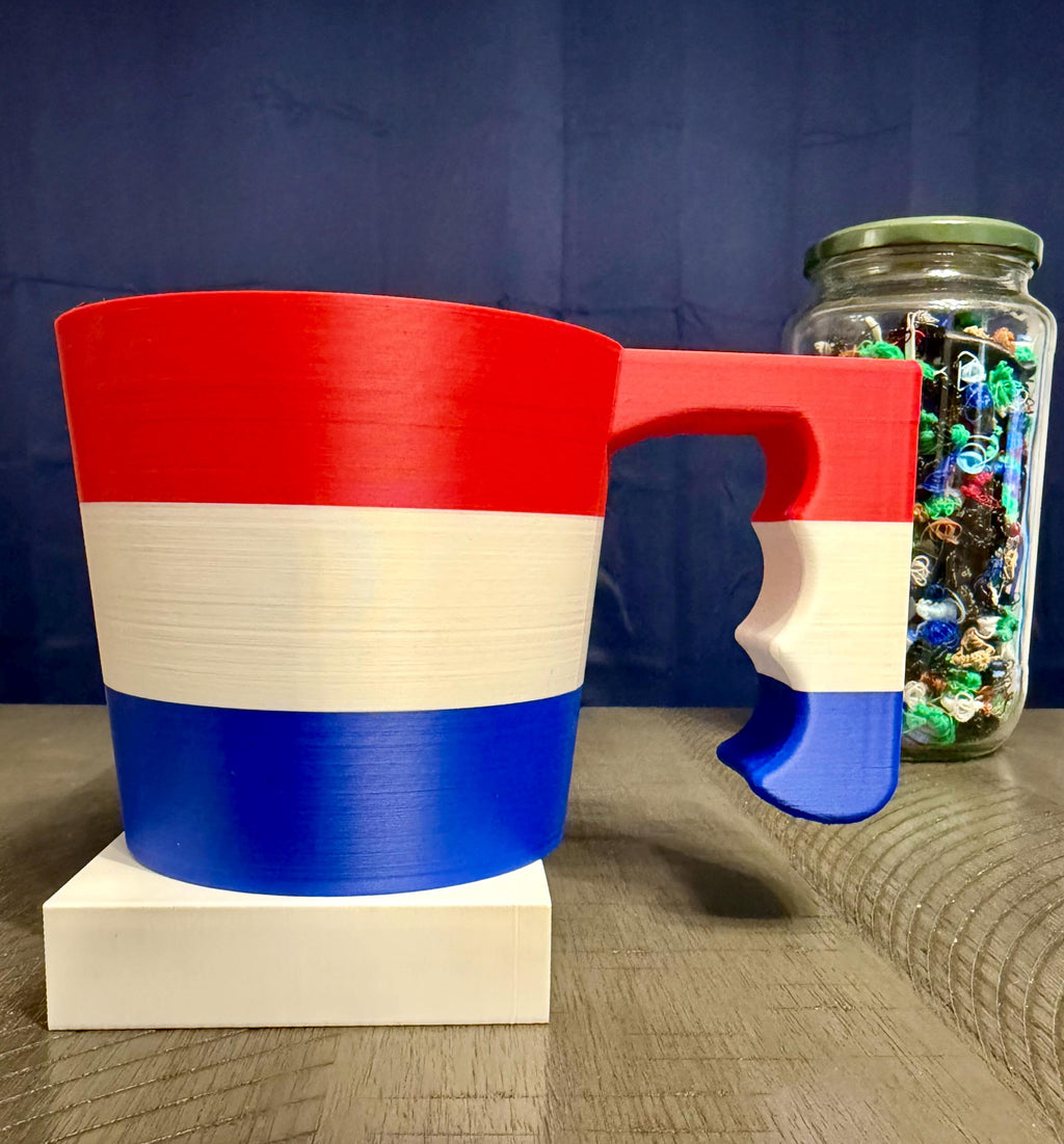 Ice Cream Pint Holder, 3D Printed with Spoon Slot
